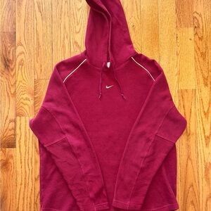 Nike Small Center Swoosh Vintage Ribbed Hoodie Size 2XL
